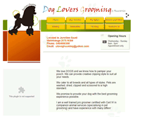 Tablet Screenshot of dogloversgrooming.com